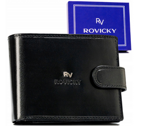 Große Herren Geldbörse aus echtem Leder – Rovicky
