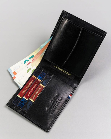 Geräumige Herren Geldbörse aus Leder ohne Verschluss – Peterson