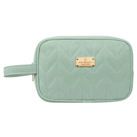 Reisekosmetiktasche in Grün mit Innentasche – Peterson
