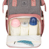 Damen Rucksack „Mommy Bag“ in Grau-Rosa – Peterson