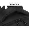 Großer, schwarzer Reisetaschen-Rucksack aus Polyester, ideal als Handgepäck – Rovicky