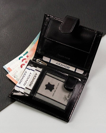 Große Herren Geldbörse aus Leder mit RFID-Schutz – Rovicky