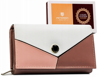 Mittelgroße Damen Geldbörse aus Echtleder – Peterson