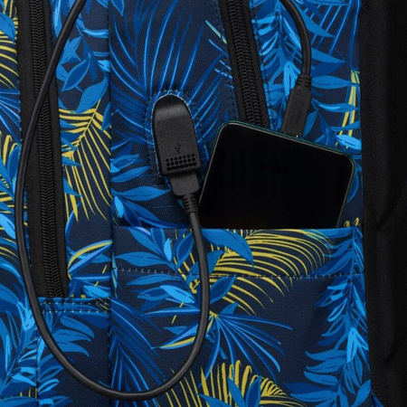 Geräumiger, zweifach unterteilter Rucksack aus Polyester in Dunkelblau – Peterson