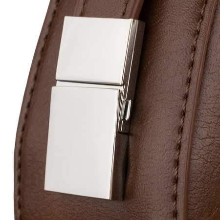 Braune Damen-Umhängetasche im Baguette-Stil aus Kunstleder – Peterson