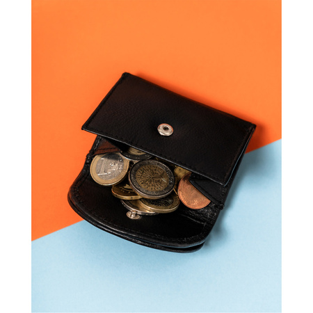 Elegante Damen Karten- und Bargeldbörse in Schwarz – Rovicky