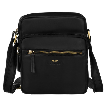 Herren Umhängetasche aus Leder mit Gurt – Peterson