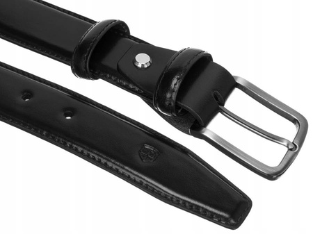 Herren Ledergürtel Breit mit Klassischer Schnalle – Peterson