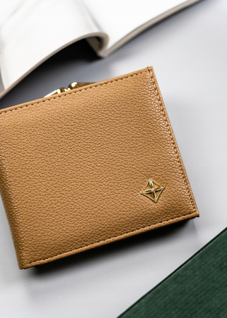 Kleine Damen Geldbörse aus Öko-Leder mit Druckknopf und Bügelverschluss – Milano Design