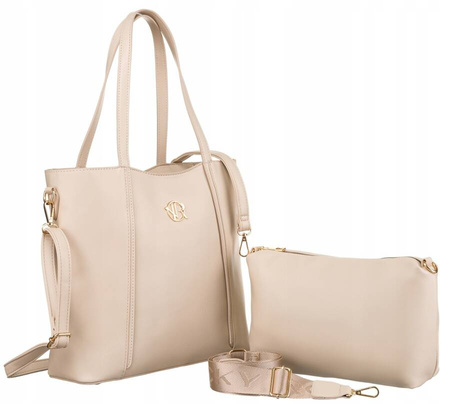 Geräumige 2-in-1 Damentasche aus Öko-Leder – Rovicky