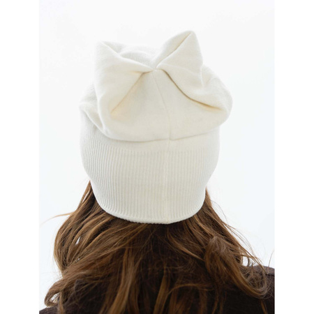 Weiße Damen Mütze mit Kristallen – Peterson