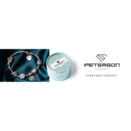 Silberner Charm Eule für Modulararmband – Peterson