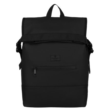 Wasserabweisender Rucksack in Schwarz mit Schnallenverschluss – Peterson