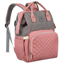 Damen Rucksack „Mommy Bag“ in Grau-Rosa – Peterson