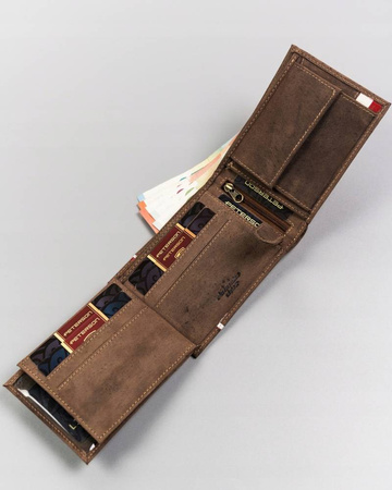 Herren Geldbörse mit patriotischem Design aus Leder – Peterson