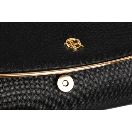 Abendtasche in Schwarz aus Synthetik – Rovicky