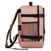 Geräumiger, reisetauglicher Kabinenrucksack mit USB in Rosa – Peterson