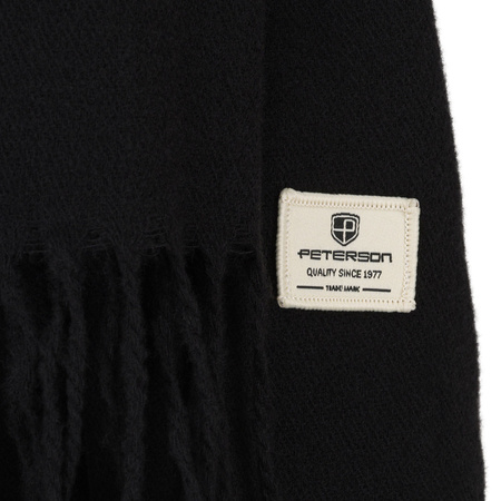 Zweiseitiger Damen-Schal aus Polyester in Schwarz - Peterson