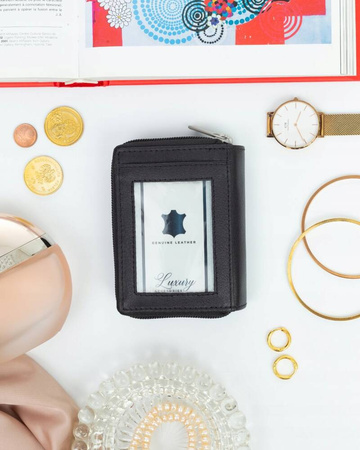 Damen Geldbörse hochformat aus echtem Leder – Rovicky