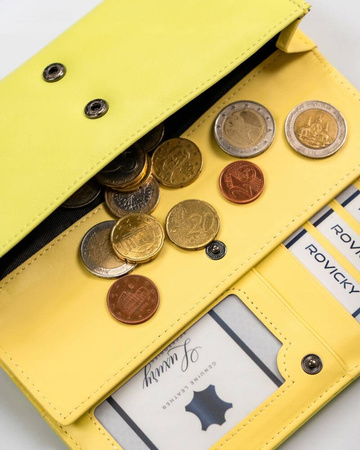 Elegante große Damen Geldbörse aus Öko-Leder – 4U Cavaldi