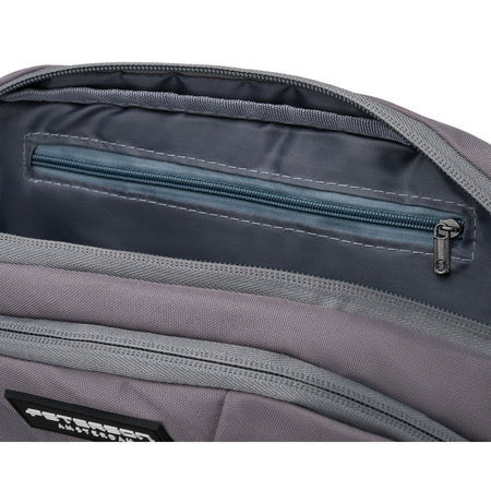 Praktische Sporttasche aus Polyester in Dunkelgrau, mit Reißverschluss – Peterson