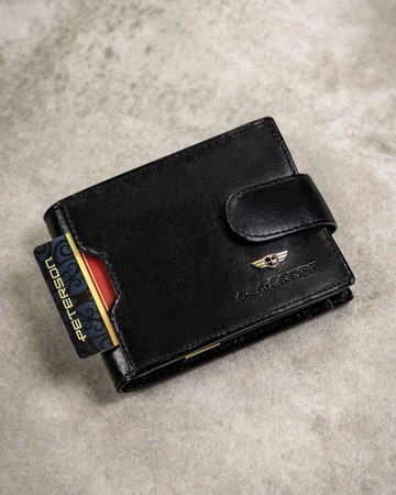 Geschenkset: Herren Geldbörse aus Leder, Etui und Schlüsselanhänger – Peterson