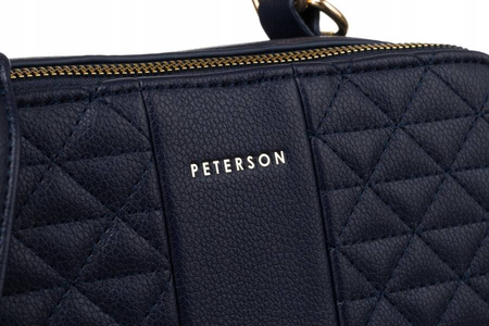 Kleine elegante Damen Umhängetasche aus Öko-Leder – Peterson