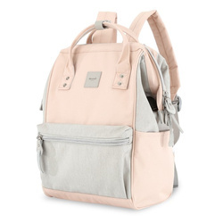 Grau-rosa Rucksack mit Laptopfach – Himawari