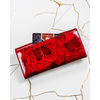 Luxuriöse rote Damen Geldbörse aus Lackleder mit Schmetterlingen – Peterson