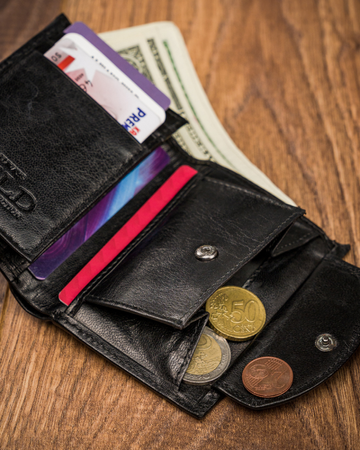 Klassische, vertikale Herren Geldbörse aus echtem Leder – Always Wild®