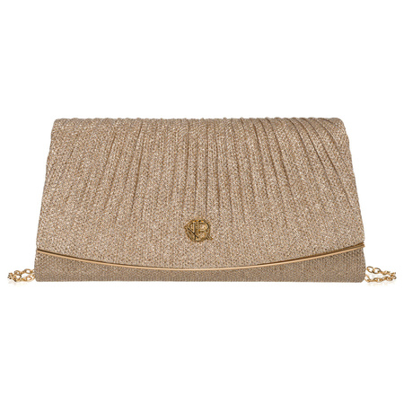 Glitzernde Damen Clutch aus Synthetik in Roségold – Rovicky
