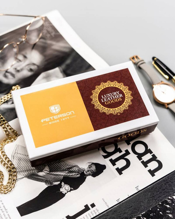 Geräumige Damen Geldbörse aus Leder – Peterson