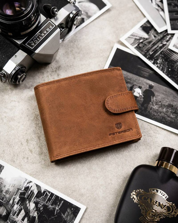 Geschenkset: Herren Geldbörse aus Leder und Schlüsselanhänger – Peterson