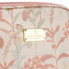 Reise-Kosmetiktasche aus synthetischem Material in Rosa-Beige mit Blumenmuster - Peterson