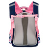 Praktischer Rucksack aus Polyester in Marineblau-Rosa auf ergonomischen Schultergurten – Peterson