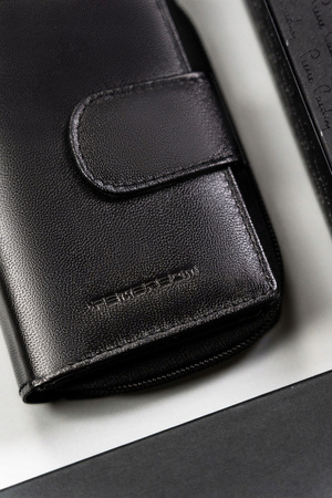 Klassischer Damen Geldbörse mit Druckknopf und Reißverschluss – Peterson