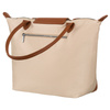 Beige Damen Shopper aus Polyester mit zwei Henkeln – Peterson