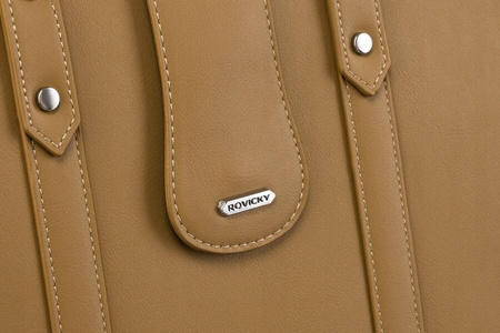 Eleganter Damen Shopper aus Öko-Leder – Rovicky