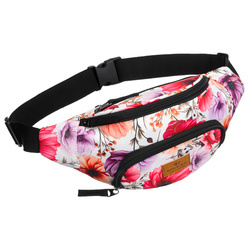 Mehrfarbige Damen Gürteltasche aus strapazierfähigem Polyester – Rovicky