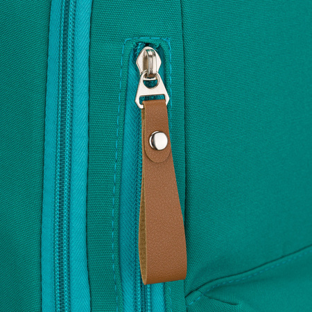 Grüner, jugendlicher Schulrucksack aus Polyester mit verstellbaren Schultergurten – Peterson