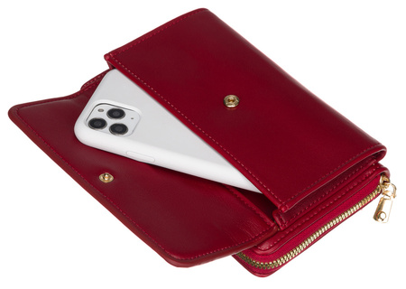 Mini Damen Umhängetasche-Geldbörse 2-in-1 mit abnehmbarem Riemen – 4U Cavaldi