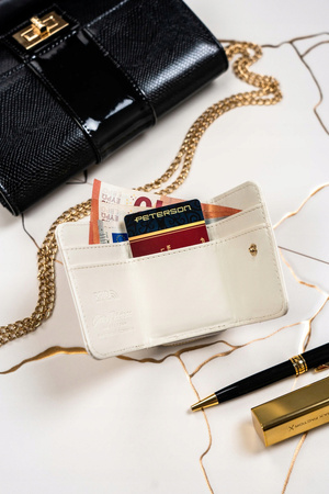 Elegante Damen Geldbörse aus lackiertem Öko-Leder – Peterson