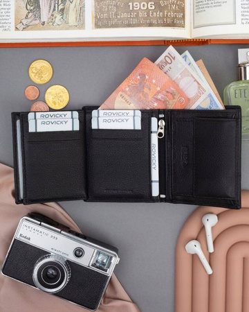 Herren Geldbörse aus Leder mit RFID-Schutz – 4U Cavaldi