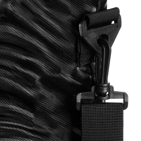 Damen-Shopper aus Polyester in Schwarz mit Wellenmuster – Rovicky