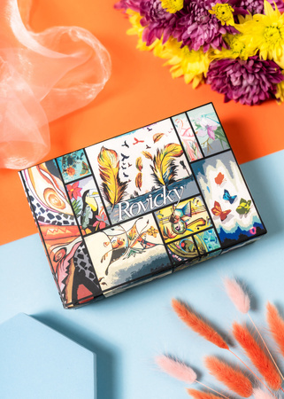 Damen Geldbörse mit Druckknopf in Orange – Rovicky