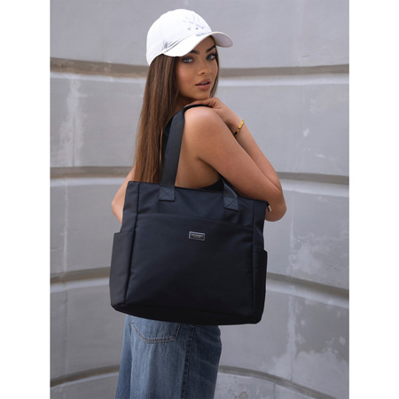 Große Damen-Tasche in Schwarz mit bequemen Griffen - Peterson