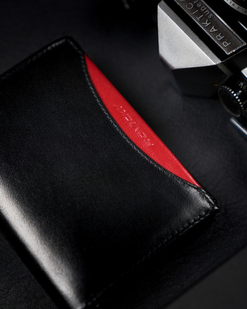 Voll ausgestattete Herren Geldbörse aus Glattleder mit RFID – Rovicky