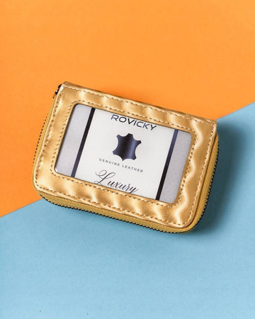 Kleine Damen Geldbörse aus Leder mit Wellenmuster – Lorenti