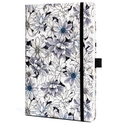 Notizbuch A5, punktiert und mit Gummiband – Peterson