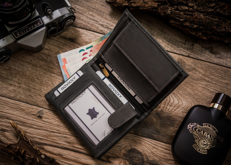 Große vertikale Herren Geldbörse aus Echtleder – Always Wild